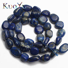 Load image into Gallery viewer, 8-10mm Natural Irregular Amazonite Apatite Larimar Quartz Gem Stone Beads