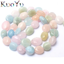 Load image into Gallery viewer, 8-10mm Natural Irregular Amazonite Apatite Larimar Quartz Gem Stone Beads