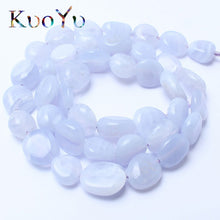 Load image into Gallery viewer, 8-10mm Natural Irregular Amazonite Apatite Larimar Quartz Gem Stone Beads