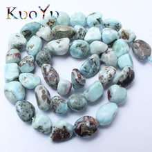 Load image into Gallery viewer, 8-10mm Natural Irregular Amazonite Apatite Larimar Quartz Gem Stone Beads
