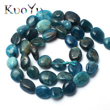 Load image into Gallery viewer, 8-10mm Natural Irregular Amazonite Apatite Larimar Quartz Gem Stone Beads