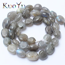 Load image into Gallery viewer, 8-10mm Natural Irregular Amazonite Apatite Larimar Quartz Gem Stone Beads