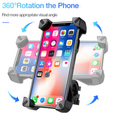 Load image into Gallery viewer, RAXFLY Motorcycle/ Bicycle Cell Phone Holder; iPhone/ Android; Handlebar Clip Mount Bracket