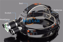 Load image into Gallery viewer, ZK20 LED Headlamp High Lumens 4 Modes T6 18650 Rechargeable Battery Flashlight Waterproof Outdoor Lighting