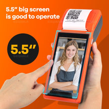 Load image into Gallery viewer, PDA POS Handheld device Pos terminal built in thermal bluetooth printer 58mm wifi Android Rugged PDA Barcode Camera Scaner 1D 2D
