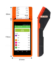 Load image into Gallery viewer, PDA POS Handheld device Pos terminal built in thermal bluetooth printer 58mm wifi Android Rugged PDA Barcode Camera Scaner 1D 2D