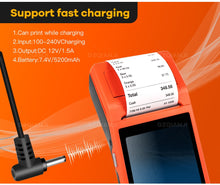 Load image into Gallery viewer, PDA POS Handheld device Pos terminal built in thermal bluetooth printer 58mm wifi Android Rugged PDA Barcode Camera Scaner 1D 2D