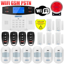 Load image into Gallery viewer, IOS Android APP Wired Wireless Home Security Tuya WIFI PSTN GSM Alarm System Intercom Remote Control Autodial Siren Sensor Kit