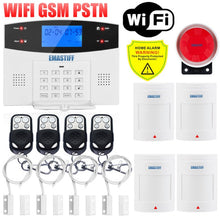 Load image into Gallery viewer, IOS Android APP Wired Wireless Home Security Tuya WIFI PSTN GSM Alarm System Intercom Remote Control Autodial Siren Sensor Kit