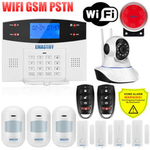 Load image into Gallery viewer, IOS Android APP Wired Wireless Home Security Tuya WIFI PSTN GSM Alarm System Intercom Remote Control Autodial Siren Sensor Kit