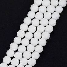 Load image into Gallery viewer, Smooth Black Agates Natural Stone Beads For Jewelry Making Round Onyx Loose Beads 4 6 8 10 12mm Diy Bracelet Necklace 15inches