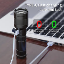 Load image into Gallery viewer, NATFIRE SF2 White Laser Search LEP Flashlight; 1200 Meter W/ 21700 Battery Type C Rechargeable