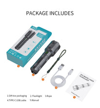 Load image into Gallery viewer, NATFIRE SF2 White Laser Search LEP Flashlight; 1200 Meter W/ 21700 Battery Type C Rechargeable