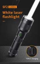 Load image into Gallery viewer, NATFIRE SF2 White Laser Search LEP Flashlight; 1200 Meter W/ 21700 Battery Type C Rechargeable
