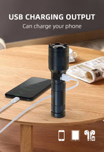 Load image into Gallery viewer, NATFIRE SF2 White Laser Search LEP Flashlight; 1200 Meter W/ 21700 Battery Type C Rechargeable