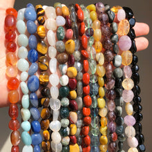 Load image into Gallery viewer, 8-10mm Natural Irregular Amazonite Apatite Larimar Quartz Gem Stone Beads