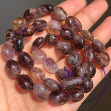 Load image into Gallery viewer, 8-10mm Natural Irregular Amazonite Apatite Larimar Quartz Gem Stone Beads