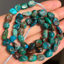 Load image into Gallery viewer, 8-10mm Natural Irregular Amazonite Apatite Larimar Quartz Gem Stone Beads
