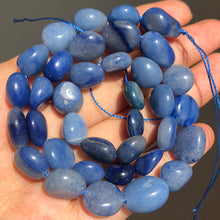 Load image into Gallery viewer, 8-10mm Natural Irregular Amazonite Apatite Larimar Quartz Gem Stone Beads