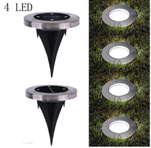 Load image into Gallery viewer, 4-LED Solar Power Light Inground Buried Lamp Outdoor Path Way Garden Lawn Light
