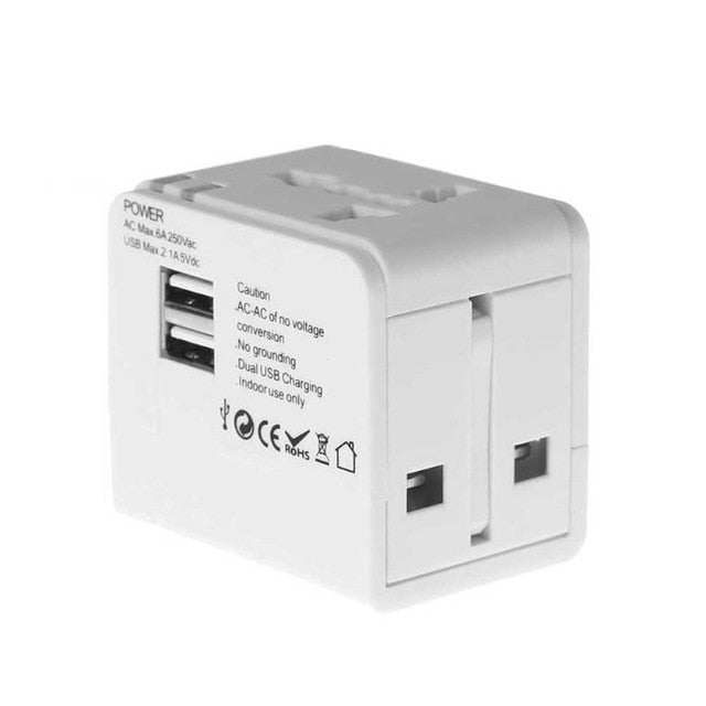 Universal Travel Adapter Power Adapter Electric Plugs Sockets Adapter Converter USB Travel Socket Plug Power Charger Converter