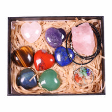 Load image into Gallery viewer, Natural crystal quartz Seven Chakra Crystal Love gemstone Healing stone mineral specimen box Collection
