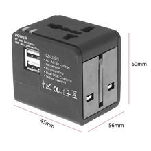 Load image into Gallery viewer, Universal Travel Adapter Power Adapter Electric Plugs Sockets Adapter Converter USB Travel Socket Plug Power Charger Converter
