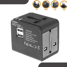 Load image into Gallery viewer, Universal Travel Adapter Power Adapter Electric Plugs Sockets Adapter Converter USB Travel Socket Plug Power Charger Converter
