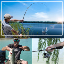 Load image into Gallery viewer, Sougayilang Telescopic Fishing Rod and Reel Combo; Spinning Reel w/ Free Spool; Fishing Hooks; Lure Line; Bag Full Kit
