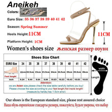 Load image into Gallery viewer, Aneikeh 2024  New Sandals Women Shoes; Transparent Color Matching Electroplating High Heel Toe Sandals
