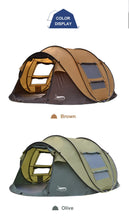 Load image into Gallery viewer, Desert &amp; Fox Automatic Pop-up Tent, 3-4 Person Outdoor Instant Setup; All Seasons; Waterproof
