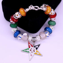 Load image into Gallery viewer, Double Nose New Design Young Greek Sorority Order of Eastern Star OES Beads Bracelets Masonic Freemason  Jewelry
