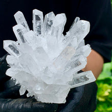 Load image into Gallery viewer, Natural White Phantom Quartz Crystal Cluster; Healing Home/Office Decoration

