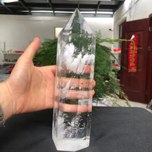 Load image into Gallery viewer, 1000-1200g  Large Size Melting Stone;  Clear Quartz Crystal Obelisk; Reiki Healing For Home Decoration

