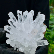 Load image into Gallery viewer, Natural White Phantom Quartz Crystal Cluster; Healing Home/Office Decoration
