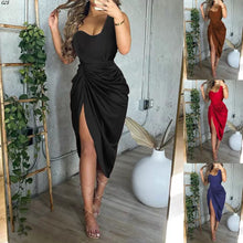 Load image into Gallery viewer, Women&#39;s Solid Color Sexy Slim Long Evening Dress Women&#39;s Dress
