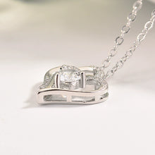 Load image into Gallery viewer, Young Doppel Herz Clavicle Elegant Graceful Diamond Platinum
