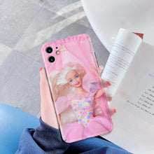 Load image into Gallery viewer, Cute Girls&#39; Retro Barbie Doll Pink Princess for Iphone13pro Apple XR All-Inclusive Phone Case
