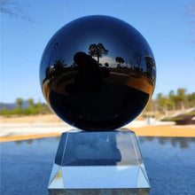 Load image into Gallery viewer, Black Obsidian Sphere Healing Crystal Magic Ball Reiki Rock Stone Feng Shui Witchcraft Gemstone Sphere Room Decor Gift No Base
