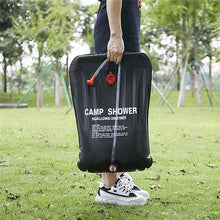 Load image into Gallery viewer, 20L Camp Shower Bag; Solar Energy Heated; Portable Folding Outdoor Bath Equipment

