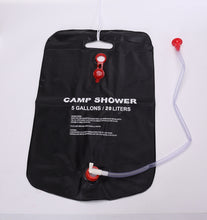 Load image into Gallery viewer, 20L Camp Shower Bag; Solar Energy Heated; Portable Folding Outdoor Bath Equipment
