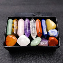Load image into Gallery viewer, 14pcs Pointed Quartz Crystal Chakra Healing Stones &amp; Crystals Set; Meditation, Balance, Protective
