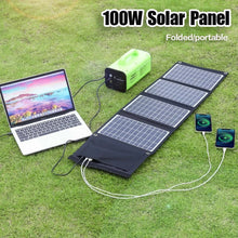 Load image into Gallery viewer, 100W 18V Portable Solar Panel Charger 12V  USB DC Camping Foldable Panels For Moblie Phone Laptop Charge Power Station
