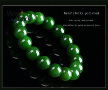 Load image into Gallery viewer, Natural Hetian Jade Jasper Elastic Bracelet Charms; Luxury Fine Jewelry
