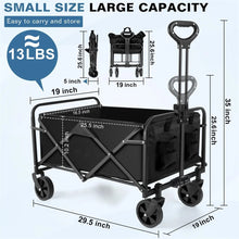 Load image into Gallery viewer, Folding Beach Wagon Cart Collapsible Heavy Duty Outdoor Camping Garden Utility
