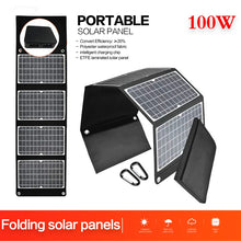 Load image into Gallery viewer, 100W 18V Portable Solar Panel Charger 12V  USB DC Camping Foldable Panels For Moblie Phone Laptop Charge Power Station
