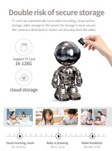Load image into Gallery viewer, 2MP 1080P IP Camera Wireless Home Security Robot Camera Two-way Audio Surveillance Invisible Lens Wifi Night Vision Pet Robot
