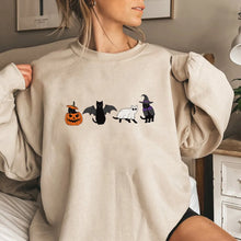 Load image into Gallery viewer, Halloween Sweatshirt; Women&#39;s Long Sleeve Pullovers; Spooky Season
