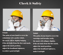 Load image into Gallery viewer, Reusable Respirators Half Facepiece Cover 6200 Mask with Filters Dust Organic Gas Vapors for Epoxy Resin Welding Woodworking
