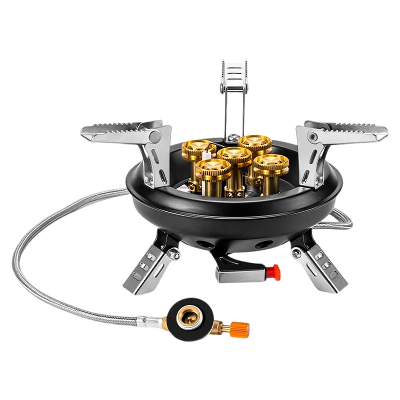 BRS-201A Portable Camping Gas Stove 16000W High Pressured Propane Butane Gas Burner Outdoor Emergency Stove with Piezo Ignition